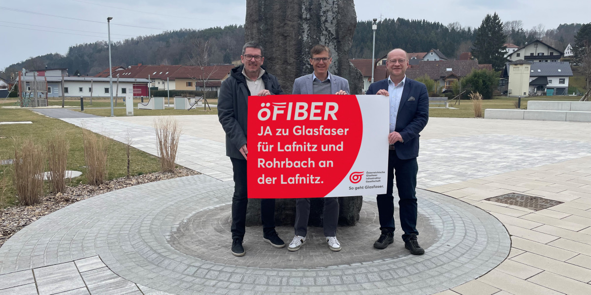 Rohrbach an der Lafnitz und Lafnitz werden Glasfaser-Gemeinden