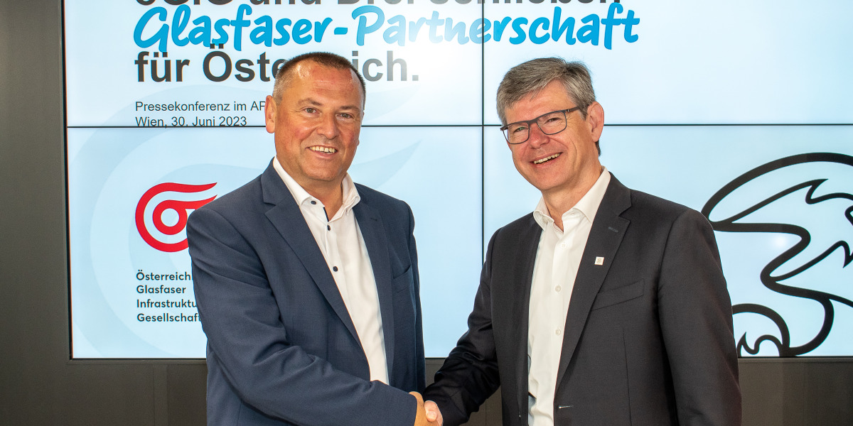 Drei und öGIG starten Glasfaser-Partnerschaft. Ein wichtiger weiterer Schritt zum größten Highspeed-Angebot in Österreich.