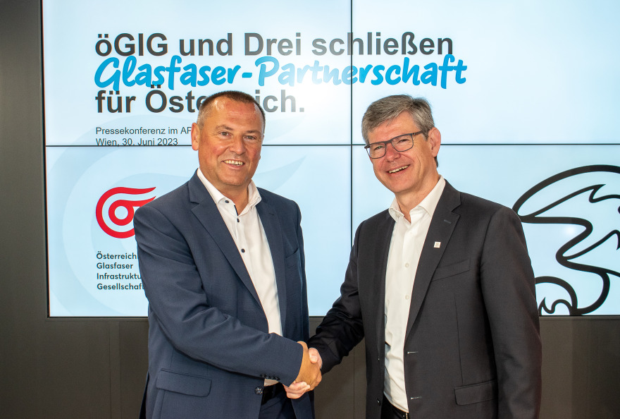 Drei und öGIG startet Glasfaser-Partnerschaft