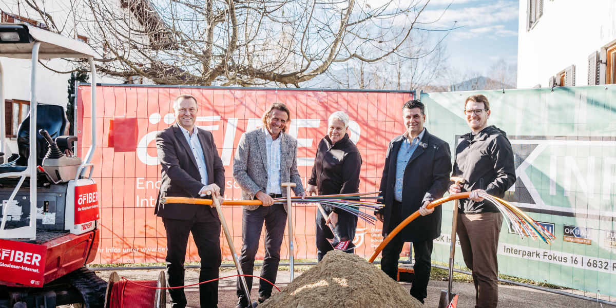 Baustart für Glasfasernetz der öGIG in Koblach