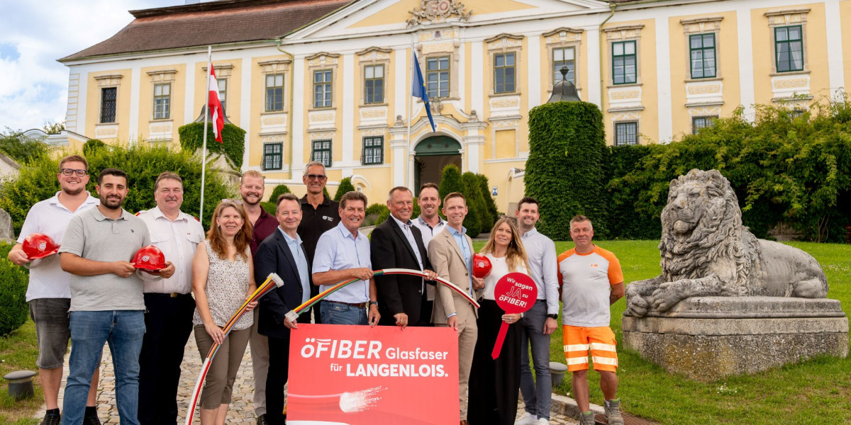 Baustart für ein ultraschnelles Glasfasernetz in der Stadtgemeinde Langenlois