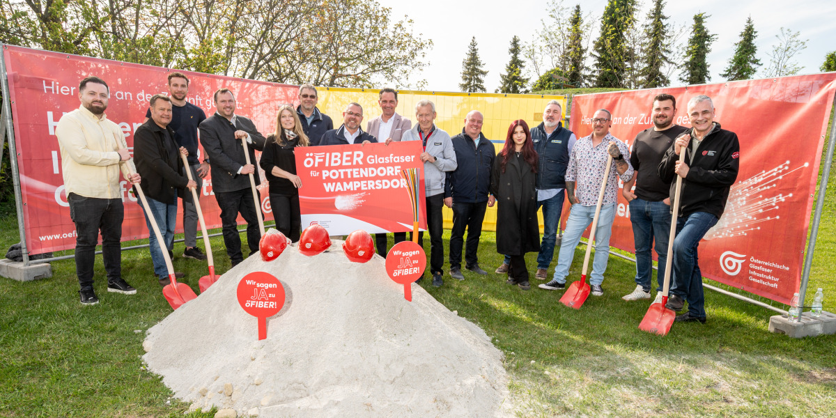 öFIBER startet Glasfaser-Ausbau für knapp 3.000 Haushalte in Pottendorf